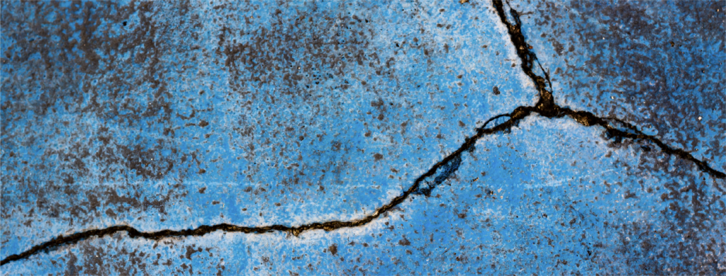 blue cracked concrete 
