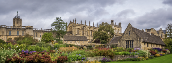 Beautiful shot of Oxford Christ Church on a summer day in England