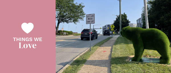 Creative Streetside topiaries