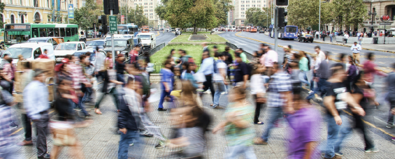 Crosswalk in long-exposure