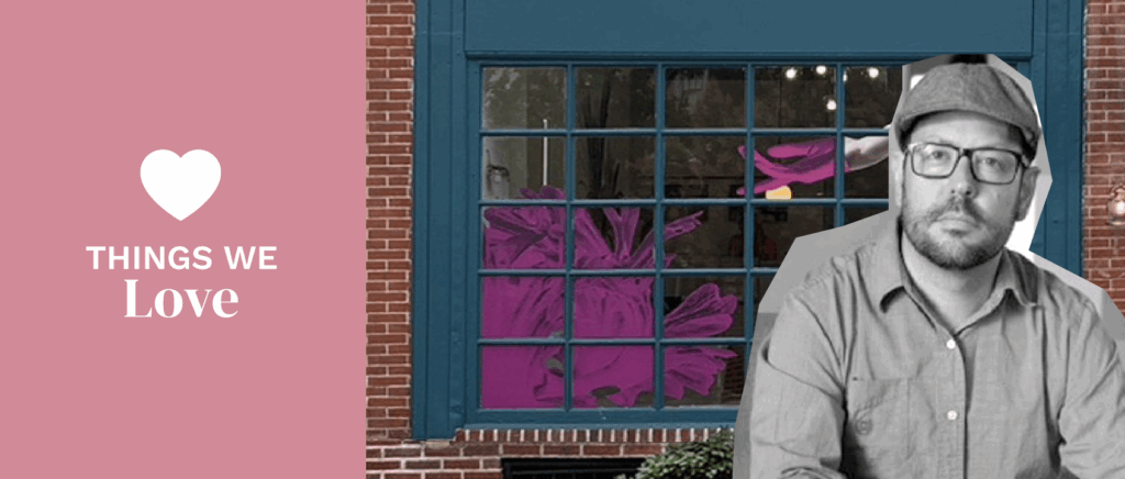 Storefront window and sign Storefront window and sign