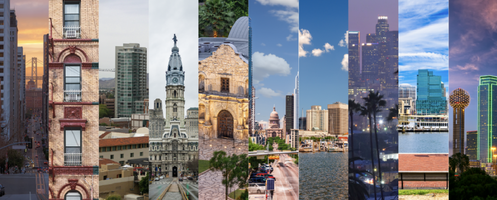 Slices of city views 