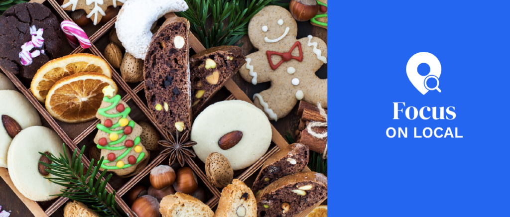 Sweet Christmas cookies box